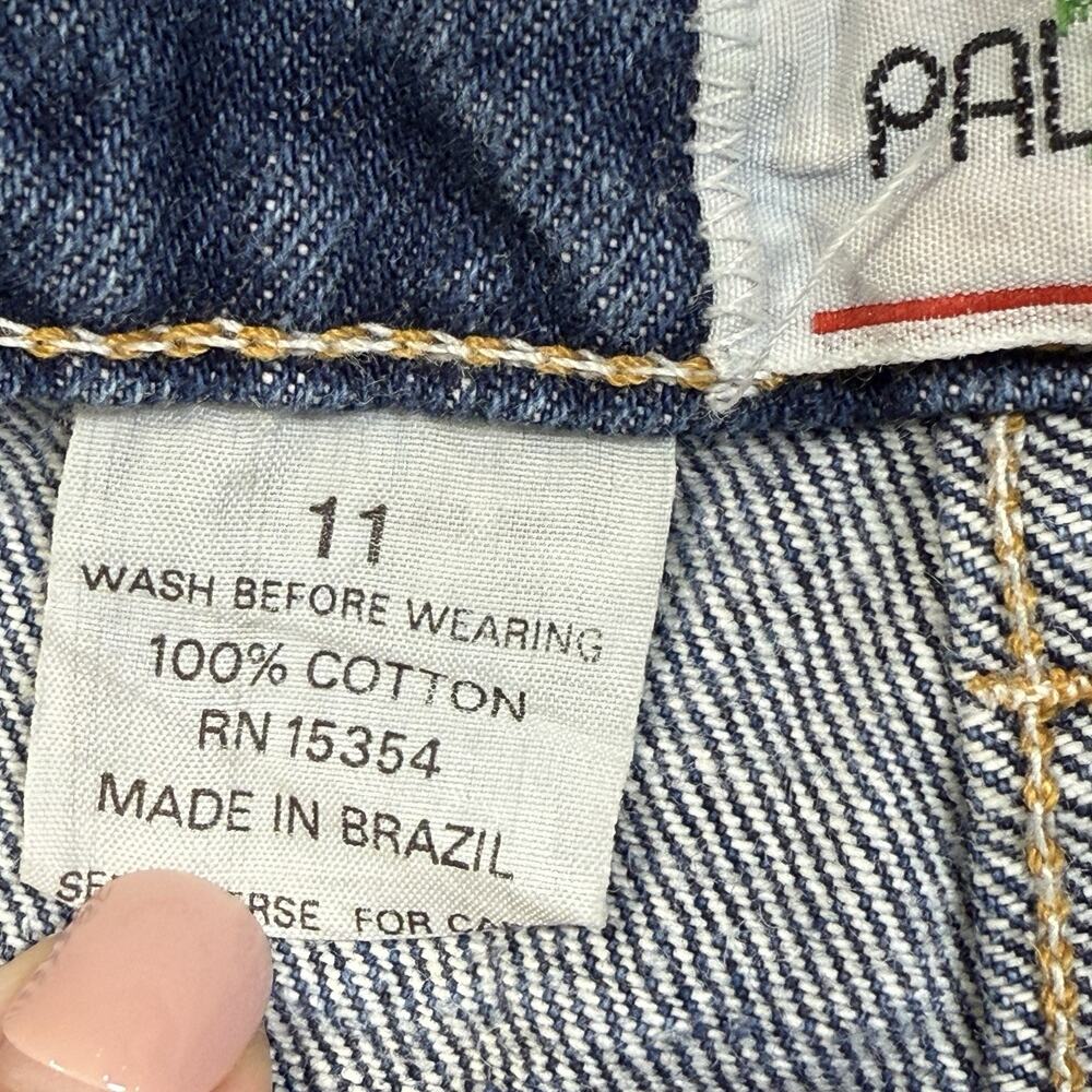 Vintage 80s Palmettos Yoked Jeans Size 11 Tapered Leg Bareback Retro Chic Grunge - Picture 9 of 10